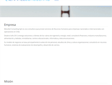 Tablet Screenshot of menahelconsulting.cl
